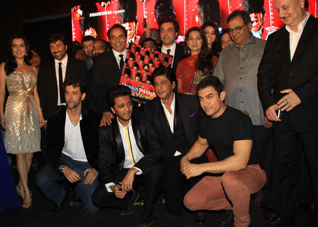 Shah Rukh Khan, Aamir Khan and Hrithik Roshan unveil music of Yamla Pagla Deewana 2